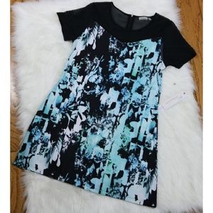 NWT Nannette Lepore Play Spliced Floral Dress